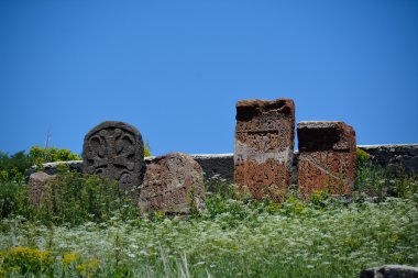 Sevanavank Manastırı Khachkar taşlar