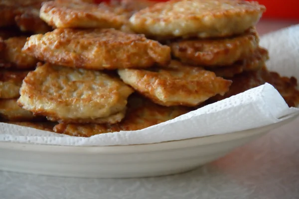 Pile of oatmeal pancakes — Stock Photo, Image