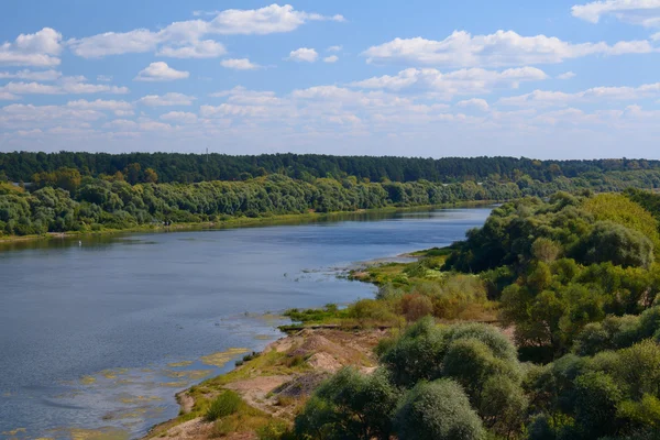 Riverside in een felle zomerdag — Stockfoto