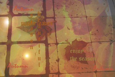 Scrapbooking artalanları çizgileri ve yaprakları