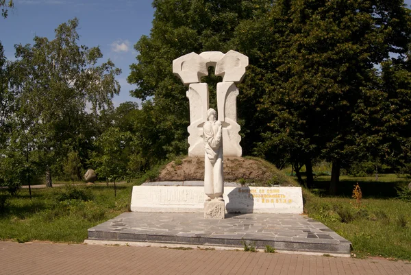 Tjernihiv, Ukraina - 30 juni 2015: monument till stridande för — Stockfoto