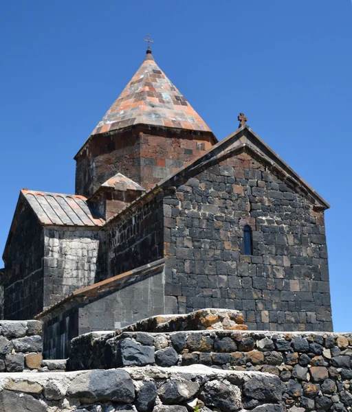 Building of Sevanavank, Armenia, in bright weather — Stock Photo, Image
