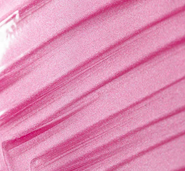 Textura de batom rosa. Macrophoto de cosméticos texturizados de creme. — Fotografia de Stock