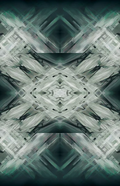 Symmetrical geometrical grunge background — Stock Photo, Image