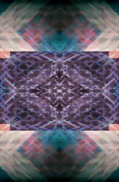 Symmetrische geometrische grunge achtergrond — Stockfoto