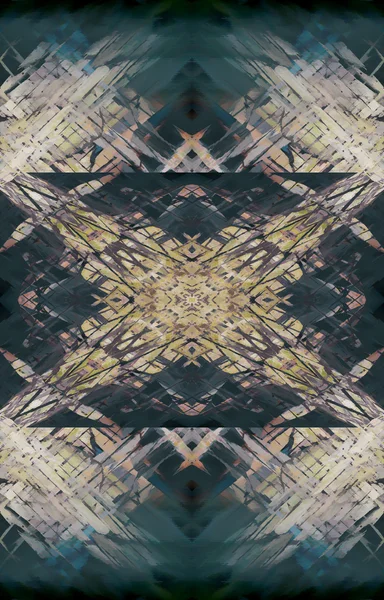 Symmetrischer geometrischer Grunge-Hintergrund — Stockfoto