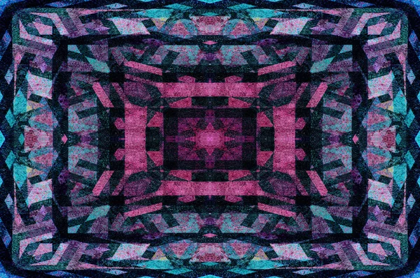 Fondo simmetrico geometrico grunge — Foto Stock