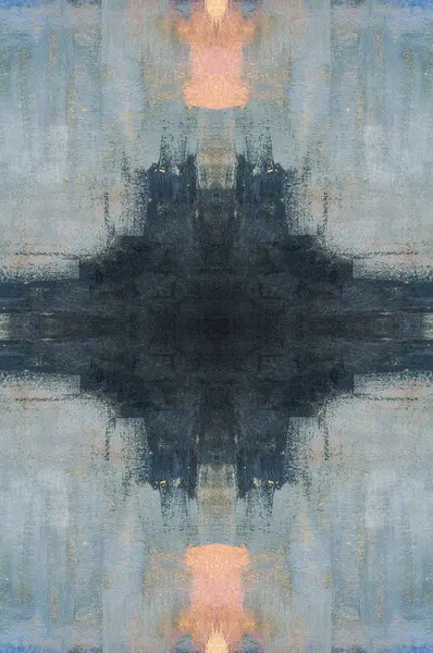 Symmetriska geometriska grunge bakgrund — Stockfoto