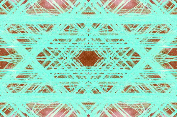 Symetrické geometrické grunge pozadí — Stock fotografie