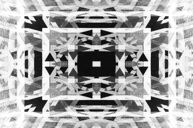 Siyah beyaz monokrom eski grunge vintage eskimiş arka plan soyut antika desenli retro model