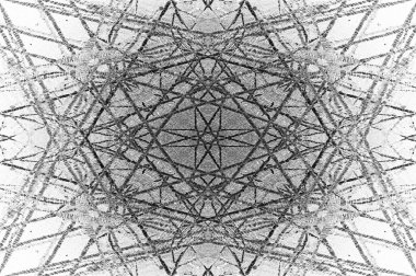 Siyah beyaz monokrom eski grunge vintage eskimiş arka plan soyut antika desenli retro model