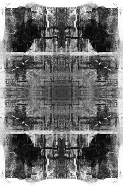 Siyah beyaz monokrom eski grunge vintage eskimiş arka plan soyut antika desenli retro model