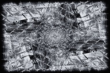 Siyah beyaz monokrom eski grunge vintage eskimiş arka plan soyut antika desenli retro model