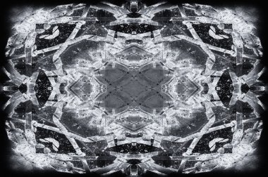 Siyah beyaz monokrom eski grunge vintage eskimiş arka plan soyut antika desenli retro model