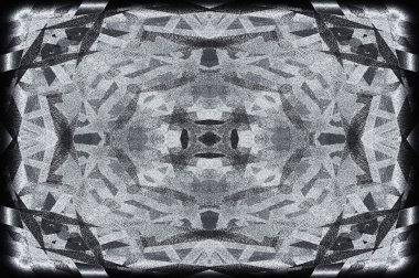 Siyah beyaz monokrom eski grunge vintage eskimiş arka plan soyut antika desenli retro model