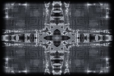 Siyah beyaz monokrom eski grunge vintage eskimiş arka plan soyut antika desenli retro model
