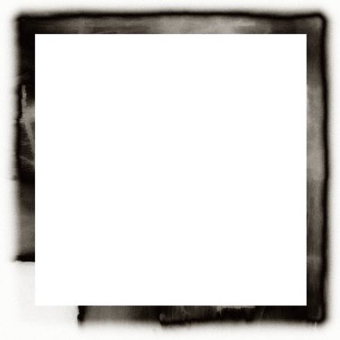 Kirli grunge suluboya dokusu siyah beyaz duvar çerçevesi. Resim veya reklam metni için ortadaki boşluk.   