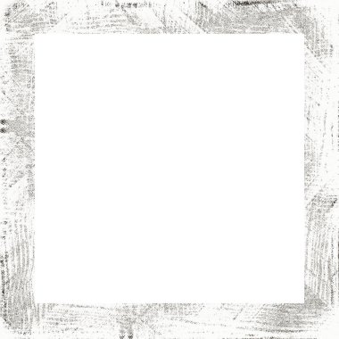Çizik ve suluboya efektlerle siyah beyaz desenli Grunge çerçeve. Resim veya reklam metni için ortadaki alanı kopyala.   