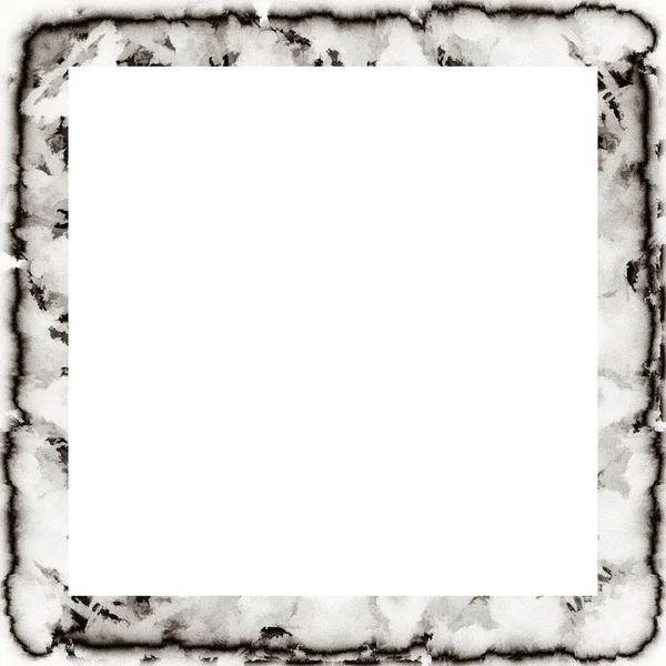 Grunge Frame Black White Texture Copy Space Middle Image Advertisement — Stock Photo, Image