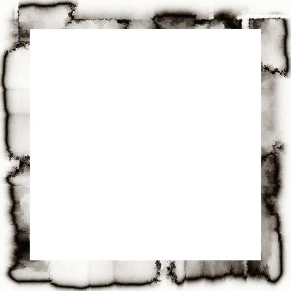 Cadre Grunge Texture Noire Blanche Espace Copie Milieu Pour Image — Photo