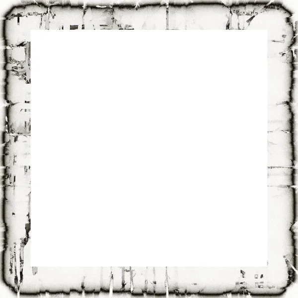 Grunge Frame Black White Texture Copy Space Middle Image Advertisement — Stock Photo, Image