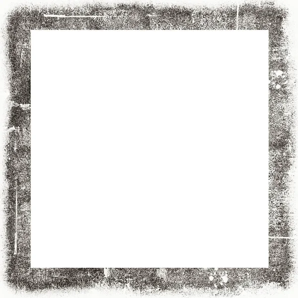 Grunge Repad Akvarell Konsistens Svart Och Vit Vägg Ram Kopiera — Stockfoto