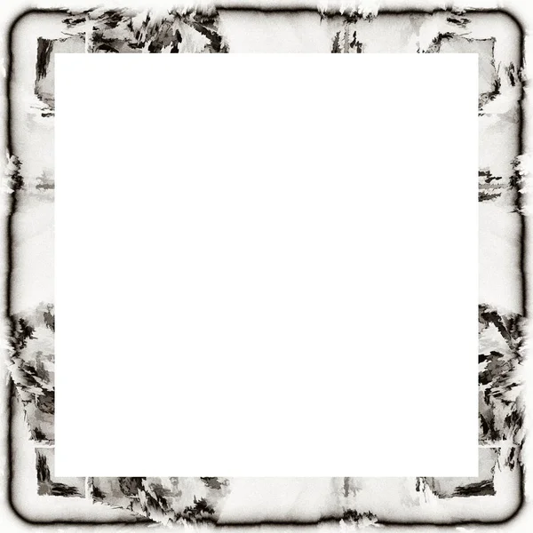 Grunge Bagunçado Pingando Textura Aquarela Quadro Parede Preto Branco Espaço — Fotografia de Stock