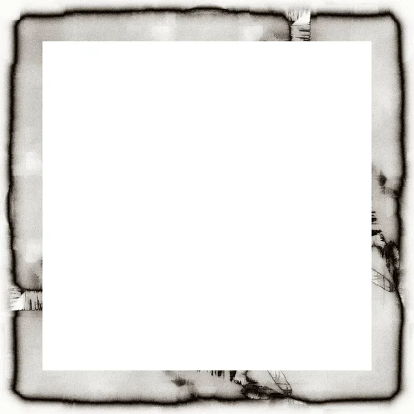 Grunge Frame Black White Texture Copy Space Middle Image Advertisement — Stock Photo, Image