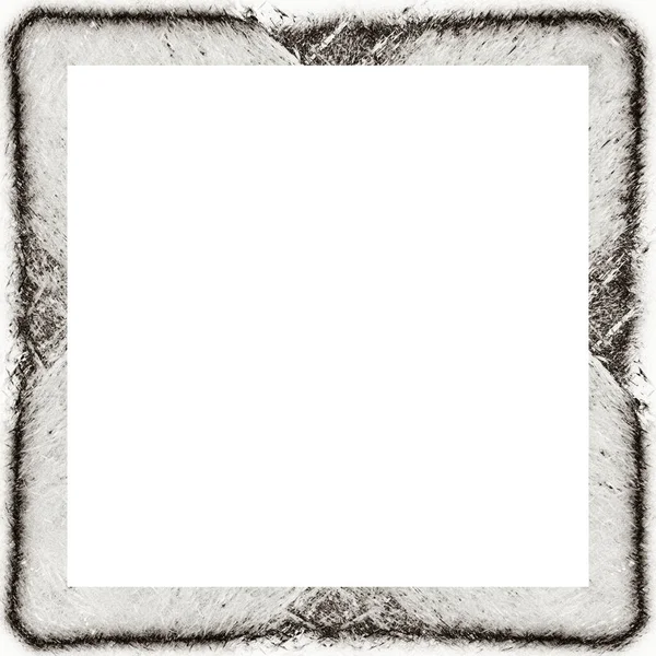 Grunge Frame Black White Texture Copy Space Middle Image Advertisement — Stock Photo, Image