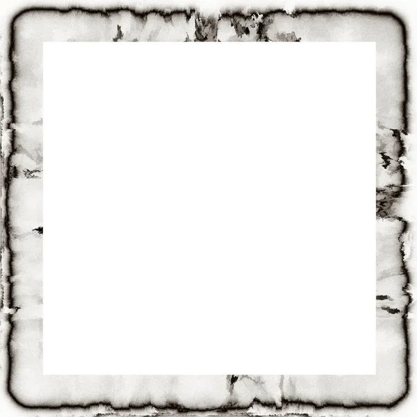 Grunge Kapající Akvarel Textura Černá Bílá Stěna Rám Prázdným Prostorem — Stock fotografie