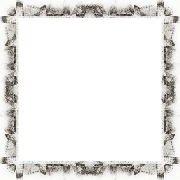 Grunge Frame Black White Texture Copy Space Middle Image Advertisement — Stock Photo, Image