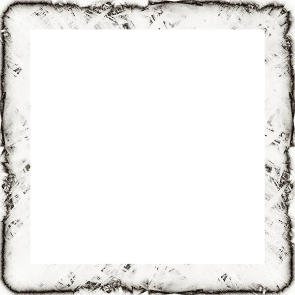 Grunge Frame Black White Texture Copy Space Middle Image Advertisement — Stock Photo, Image