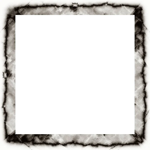 Disordinato Grunge Gocciolante Texture Acquerello Cornice Della Parete Bianco Nero — Foto Stock