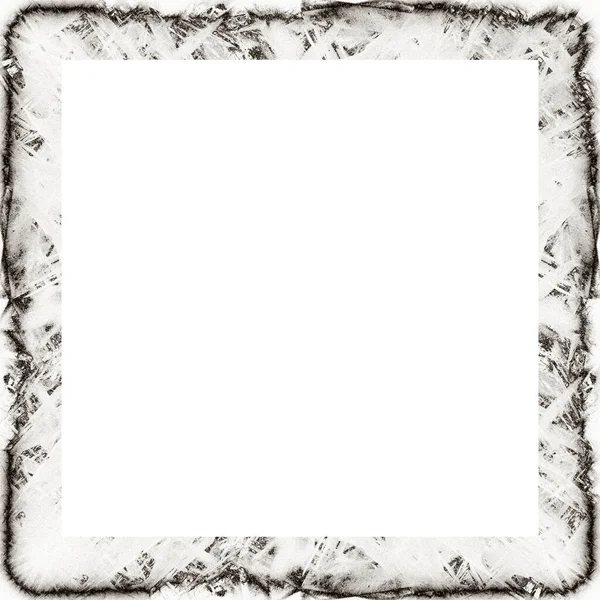 Grunge Frame Black White Texture Copy Space Middle Image Advertisement — Stock Photo, Image