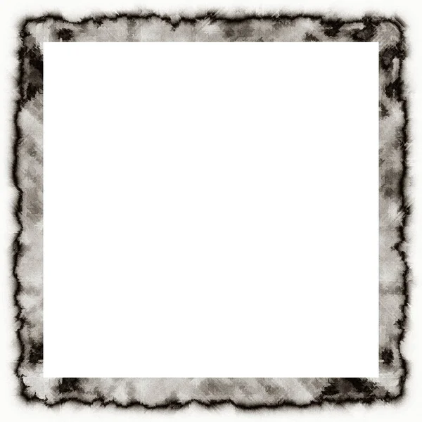 Messy Grunge Υδατογραφία Υφή Μαύρο Και Άσπρο Πλαίσιο Τοίχου Κενό — Φωτογραφία Αρχείου