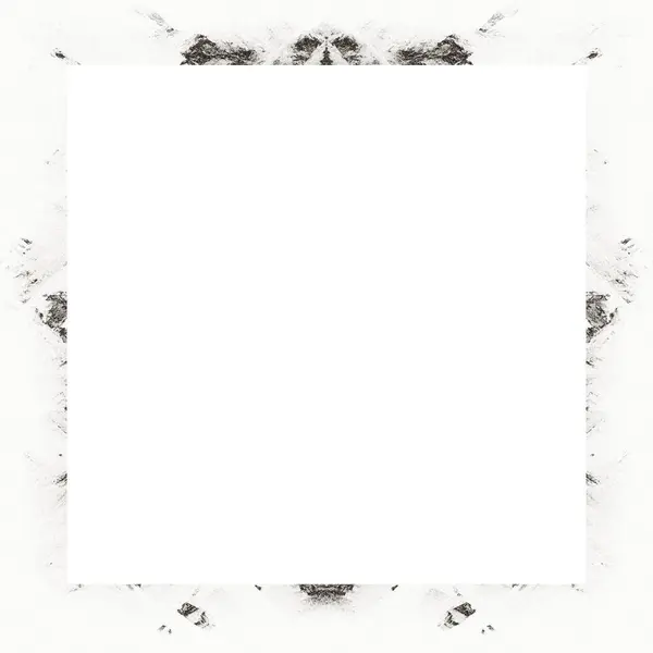 Grunge Frame Black White Texture Copy Space Middle Image Advertisement — Stock Photo, Image