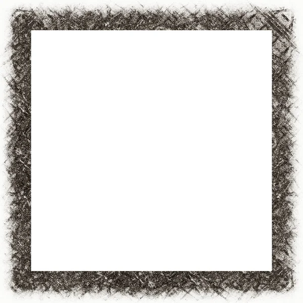 Grunge Frame Black White Texture Copy Space Middle Image Advertisement — Stock Photo, Image