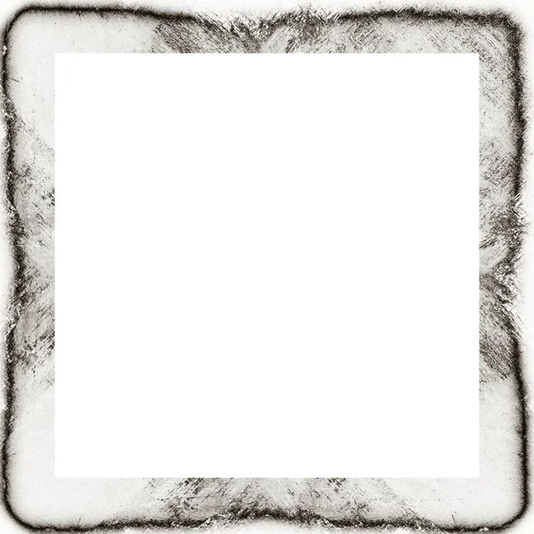 Grunge Frame Black White Texture Copy Space Middle Image Advertisement — Stock Photo, Image