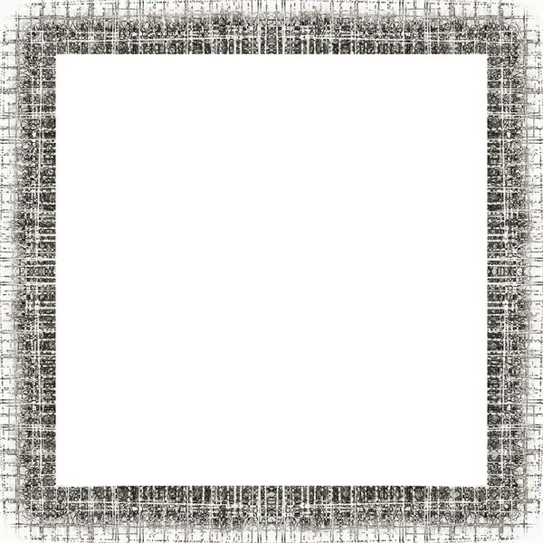 Grunge Frame Zwart Wit Textuur Kopieer Ruimte Het Midden Voor — Stockfoto