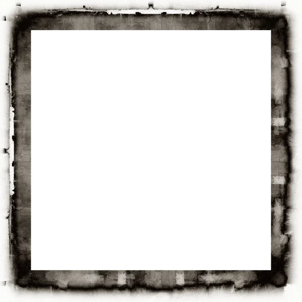 Grunge Rám Černá Bílá Textura Kopírovat Mezeru Uprostřed Pro Text — Stock fotografie