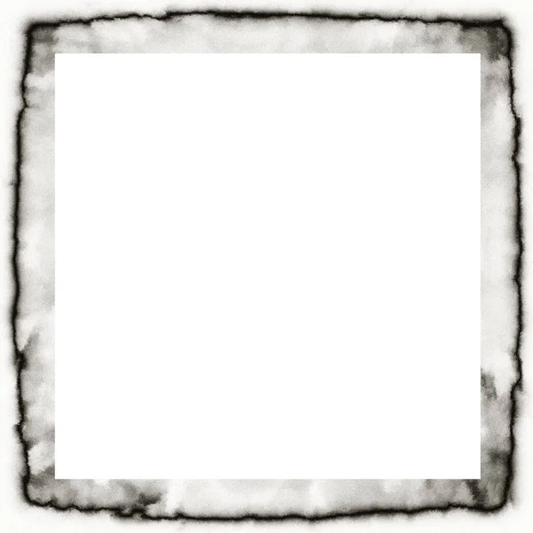 Капающая Акварельная Текстура Черно Белой Рамы Стены Пустым Пространством Посередине — стоковое фото