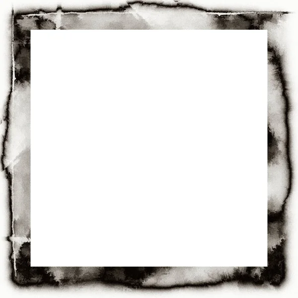 Cadre Grunge Texture Noire Blanche Espace Copie Milieu Pour Image — Photo