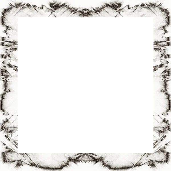 Grunge Frame Black White Texture Copy Space Middle Image Advertisement — Stock Photo, Image