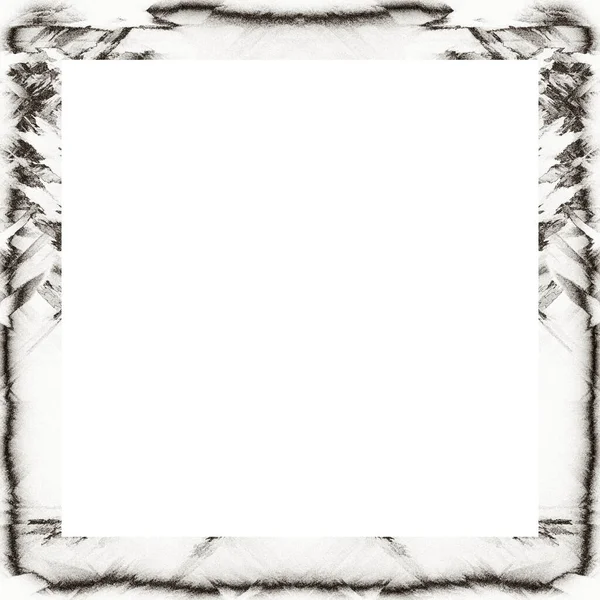 Grunge Frame Met Kras Aquareleffecten Met Zwart Wit Textuur Kopieer — Stockfoto