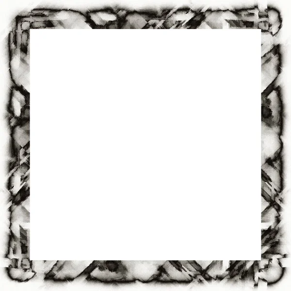 Grunge Bagunçado Pingando Textura Aquarela Quadro Parede Preto Branco Espaço — Fotografia de Stock