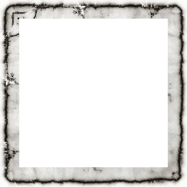 Grunge Frame Black White Texture Copy Space Middle Image Advertisement — Stock Photo, Image