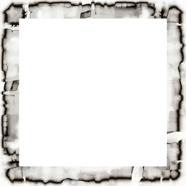 Cadre Grunge Texture Noire Blanche Espace Copie Milieu Pour Image — Photo