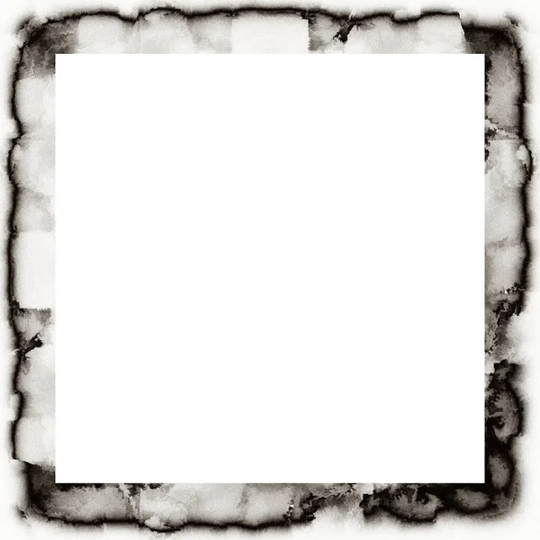 Grunge Frame Black White Texture Copy Space Middle Image Advertisement — Stock Photo, Image