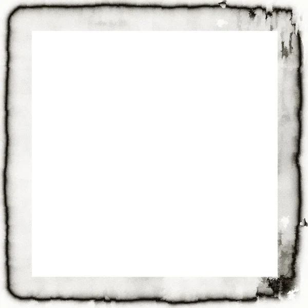 Grunge Kapanie Akwarela Tekstury Czarno Białe Ściany Ramki Pustym Miejscem — Zdjęcie stockowe
