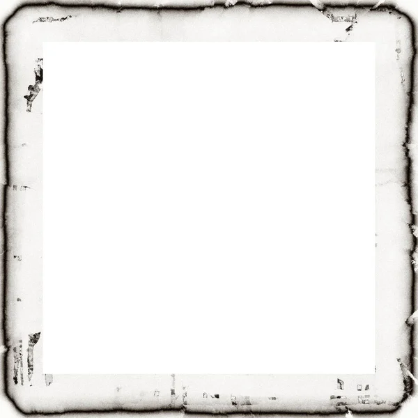 Grunge Frame Black White Texture Copy Space Middle Image Advertisement — Stock Photo, Image